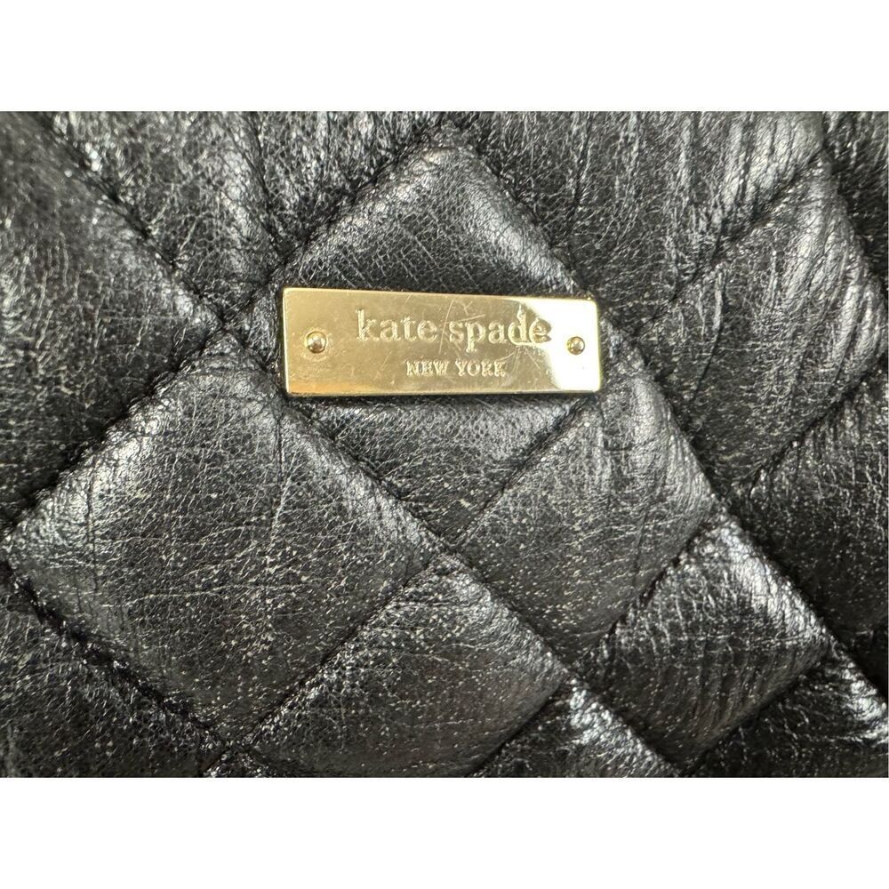 Classic Kate Spade Gold Coast Black‎ MaryAnne Quilted Tote Bag - Picture 4 of 13
